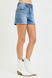 High Rise Cuffed Shorts