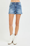 High Rise Cuffed Shorts