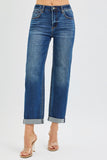 Mid Rise Boyfriend Jeans