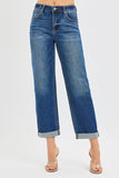 Mid Rise Boyfriend Jeans