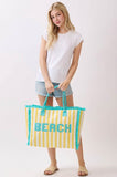Striped Terry Beach Tote