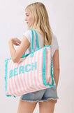 Striped Terry Beach Tote