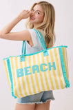 Striped Terry Beach Tote
