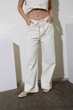Drawstring Denim Pants