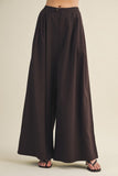 Wide-leg High-rise Pleated Trousers