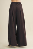Wide-leg High-rise Pleated Trousers