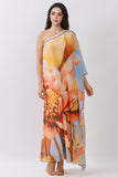 Floral Chiffon Maxi Dress
