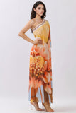 Floral Chiffon Maxi Dress