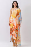 Floral Chiffon Maxi Dress