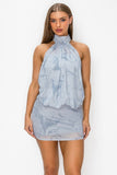 High Neck MIni Dress