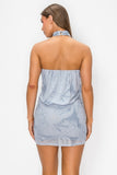 High Neck MIni Dress