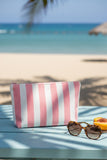 Striped Terry Pouch