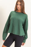 Mineral Wash Oversized Crew Neck