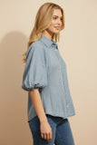 Puff Sleeve Tencel Top