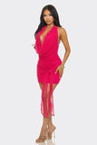 Cowl Neck MIni Dress