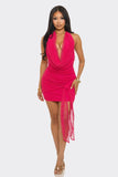 Cowl Neck MIni Dress