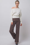 Off-the shoulder knit