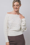 Off-the shoulder knit