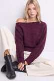 Off-the shoulder knit