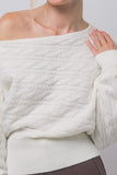 Off-the shoulder knit