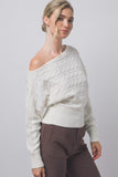 Off-the shoulder knit