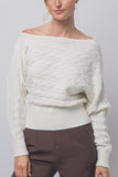 Off-the shoulder knit
