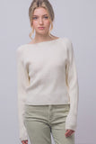 Ribbed Wrap-back Knit Top