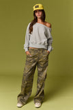 Alina Off Shoulder Cropped Sweatshirt