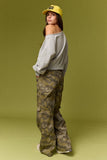 Alina Off Shoulder Cropped Sweatshirt