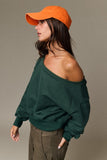 Alina Off Shoulder Cropped Sweatshirt