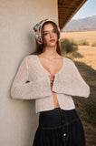 Bell Sleeve Crochet Cardigan