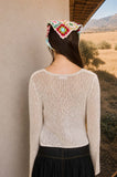 Bell Sleeve Crochet Cardigan