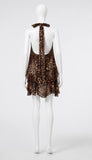 Leopard Print Halter Dress