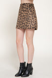 Fuzzy Leopard Skirt