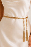 Versatile Double Tassel Chain Belt