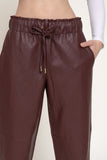 Straight Leg Faux Leather pants