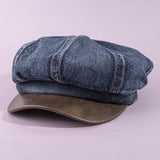 Denim Newsboy Cap