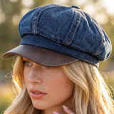 Denim Newsboy Cap