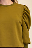 Matcha Puff Sleeve Top