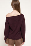 Asymmetrical thin knit