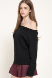 Asymmetrical thin knit
