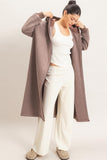 Oversized Longline Zip-up Hoodie Jacket