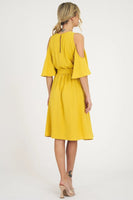 COLD SHOULDER DRESS