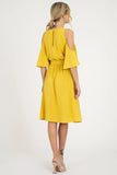 COLD SHOULDER DRESS