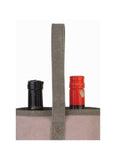 Trouble Up-Cycled Canvas Double Wine Bag M-5841