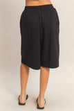 Elastic Waist Bermuda shorts