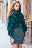Classic Plaid Blanket Scarf