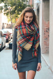 Classic Plaid Blanket Scarf