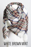 Classic Plaid Blanket Scarf