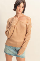 Asymmetric Off-shoulder Sweater
